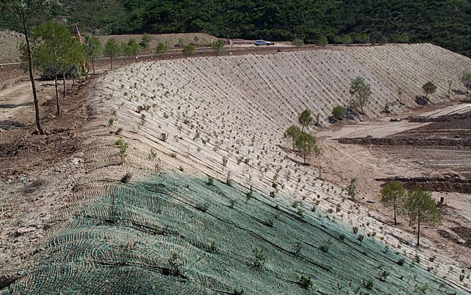 Productos para el control de la erosión y la restauración vegetal